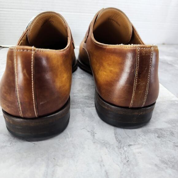 Magnanni Marco Cuero Dress Shoes Men\'s Size 8.5 M Single Monk Strap Cuero main image 8